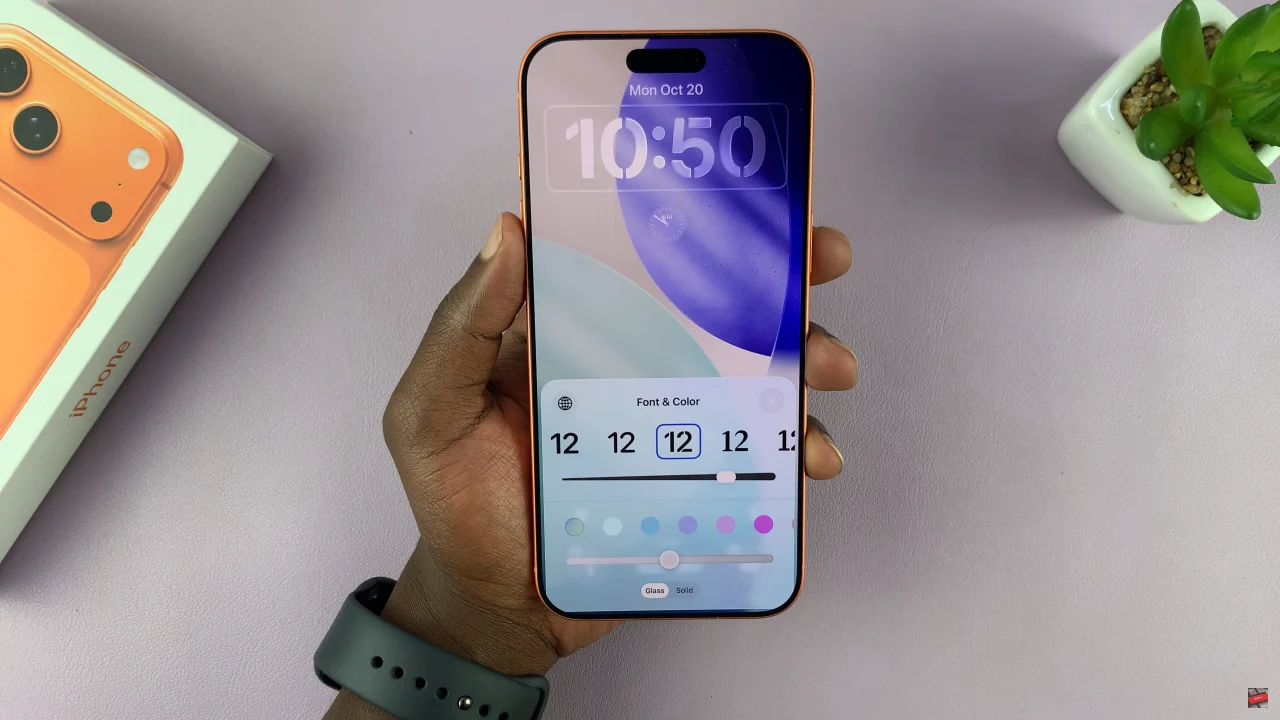 How To Change Lock Screen Clock On iPhone 17