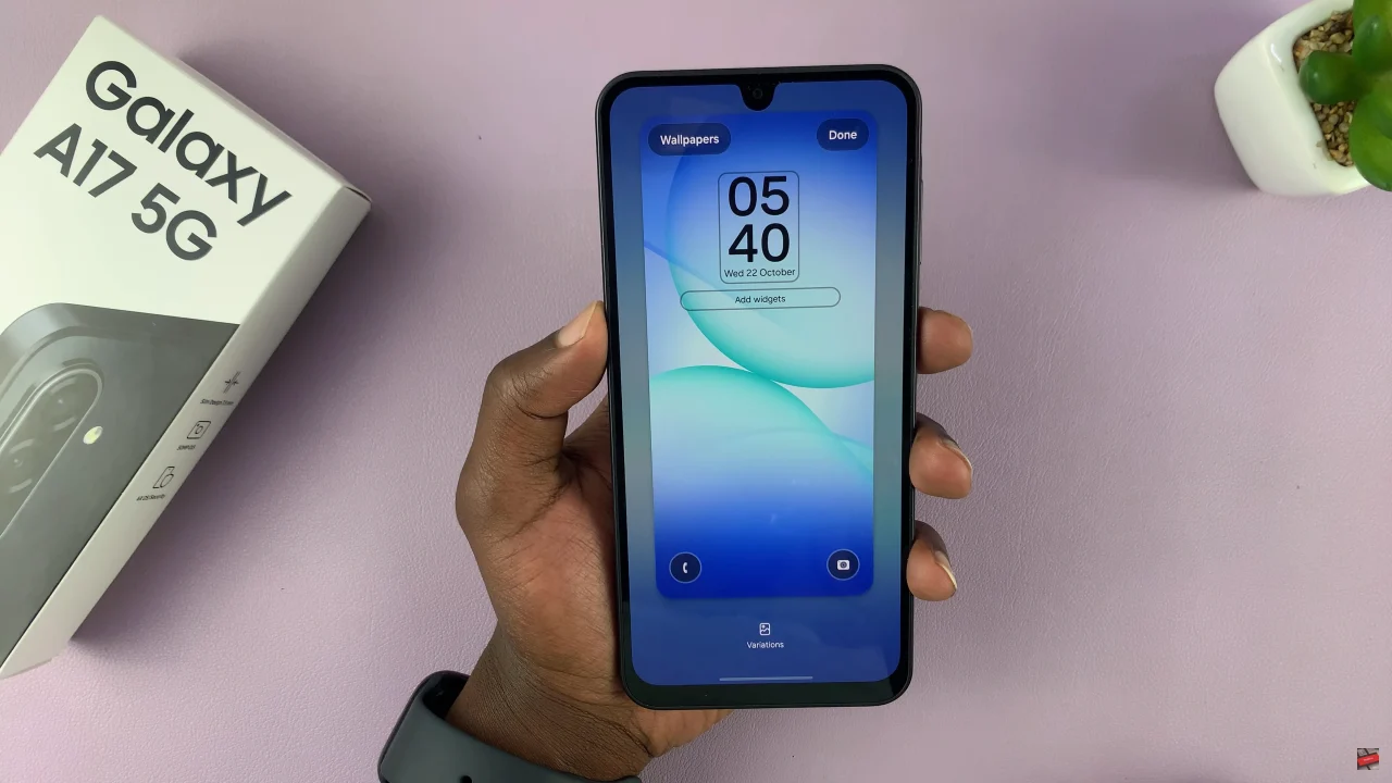 How To Change Lock Screen Clock Style On Samsung Galaxy A17 5G