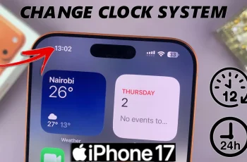How To Change System Clock Between 24Hr / 12Hr Format On iPhone 17 / 17 Pro How To Change System Clock Between 24Hr / 12Hr Format On iPhone 17 / 17 Pro