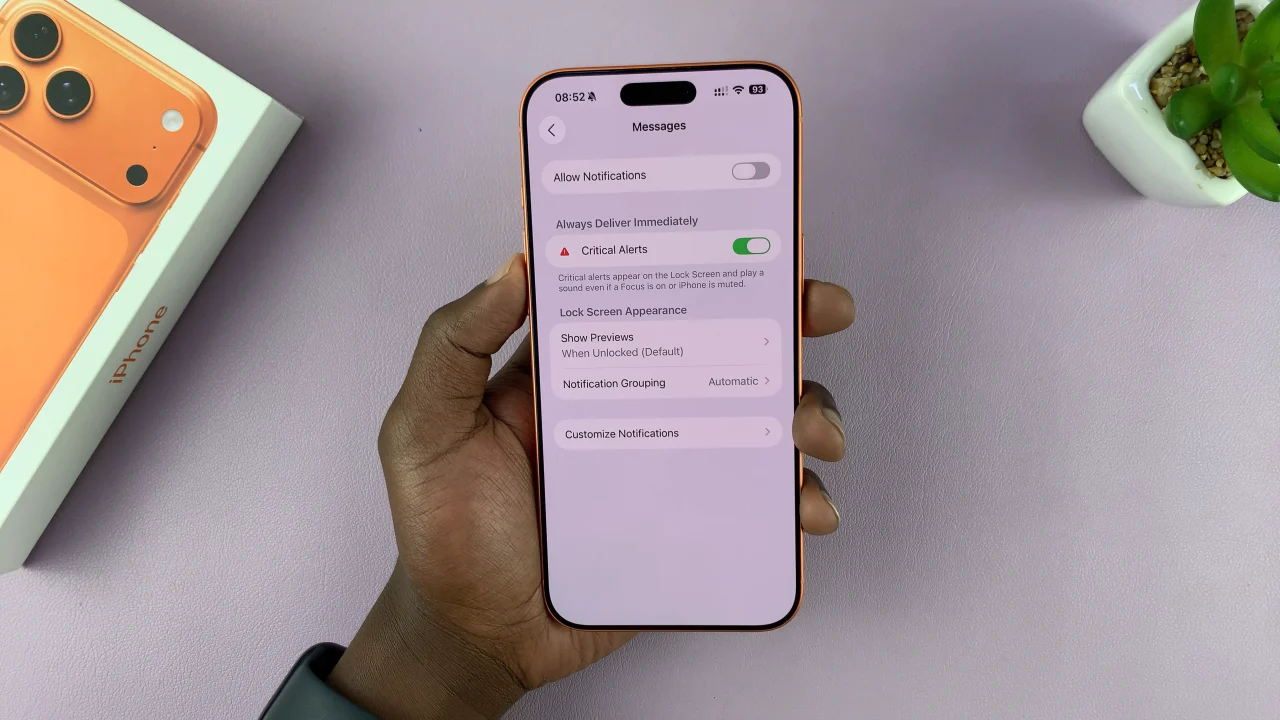 How To Disable Message Notifications On iPhone 17