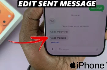 How To Edit Sent Message On iPhone 17 & 17 Pro