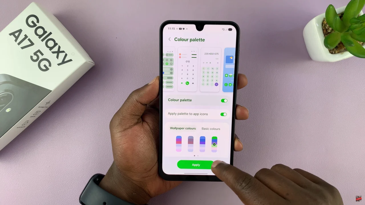 How To Enable Color Palette On Samsung Galaxy A17 5G