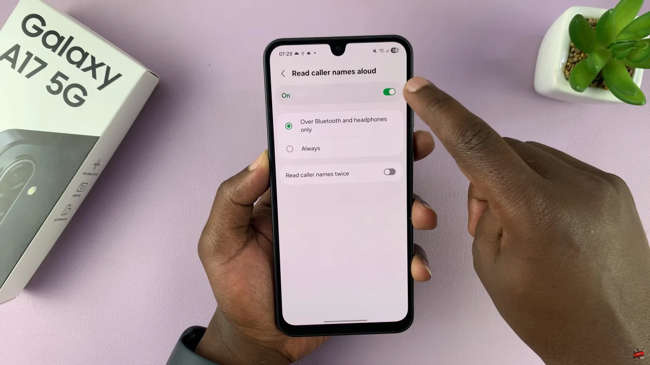 How To Enable Announce Caller Name On Samsung Galaxy A17 5G