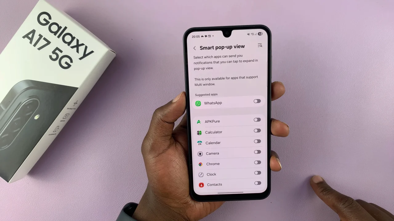 How To Enable Notification Pop Ups On Samsung Galaxy A17 5G