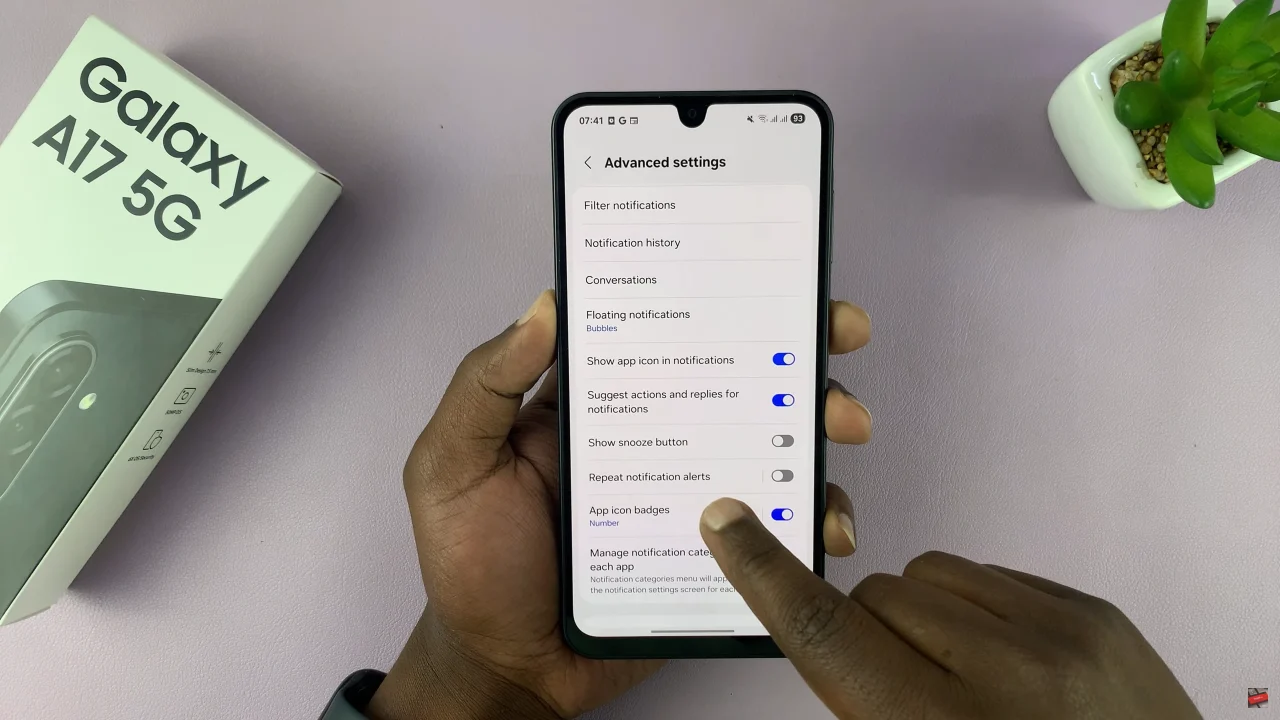 How To Enable Notification Reminders On Samsung Galaxy A17 5G