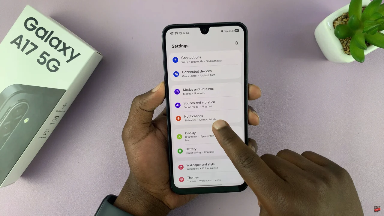 How To Enable & Disable Notifications On Lock Screen Of Samsung Galaxy A17 5G