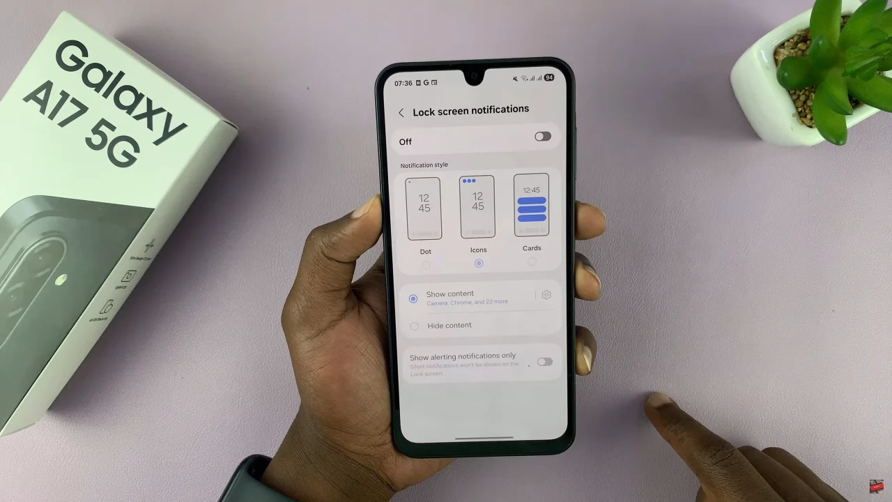 How To Enable & Disable Notifications On Lock Screen Of Samsung Galaxy A17 5G