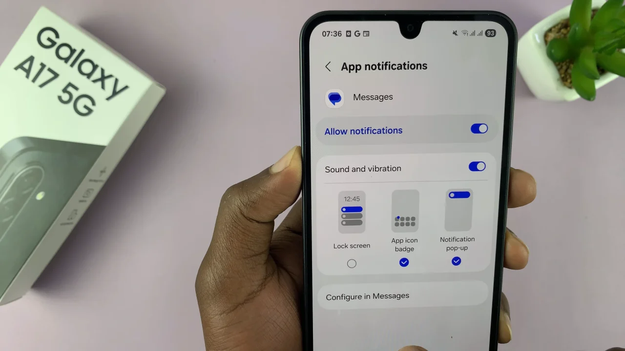 How To Enable & Disable Notifications On Lock Screen Of Samsung Galaxy A17 5G