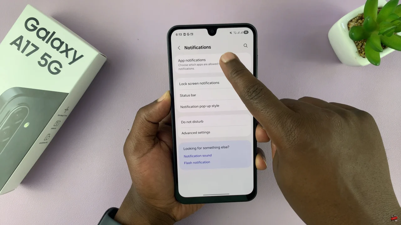 How To Enable & Disable Text Message Notifications On Samsung Galaxy A17 5G