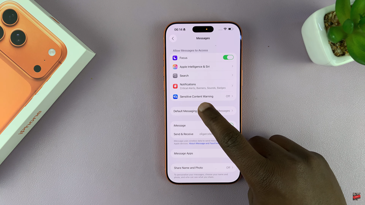 How To Enable Sensitive Content Warning In Messages On iPhone 17 Pro