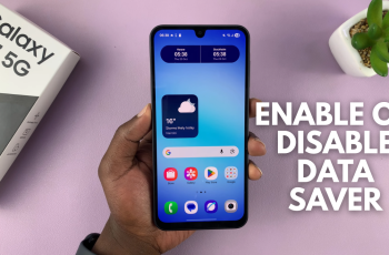 How To Enable / Disable Data Saver On Samsung Galaxy A17 5G How To Enable / Disable Data Saver On Samsung Galaxy A17 5G