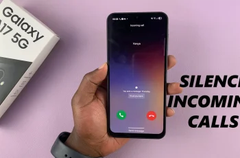 How To Mute Incoming Calls On Samsung Galaxy A17 5G How To Mute Incoming Calls On Samsung Galaxy A17 5G