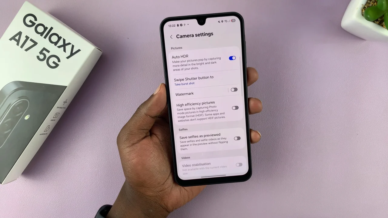 How To Open Camera Settings On Samsung Galaxy A17 5G