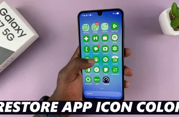 How To Restore Original Icon Colors On Samsung Galaxy A17 5G