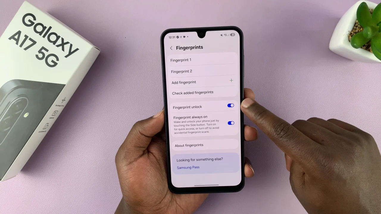 How To Temporarily Disable Fingerprint On Samsung Galaxy A17 5G
