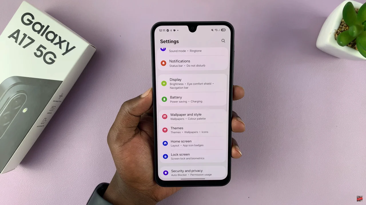 How To Turn Screen Saver ON On Samsung Galaxy A17 5G