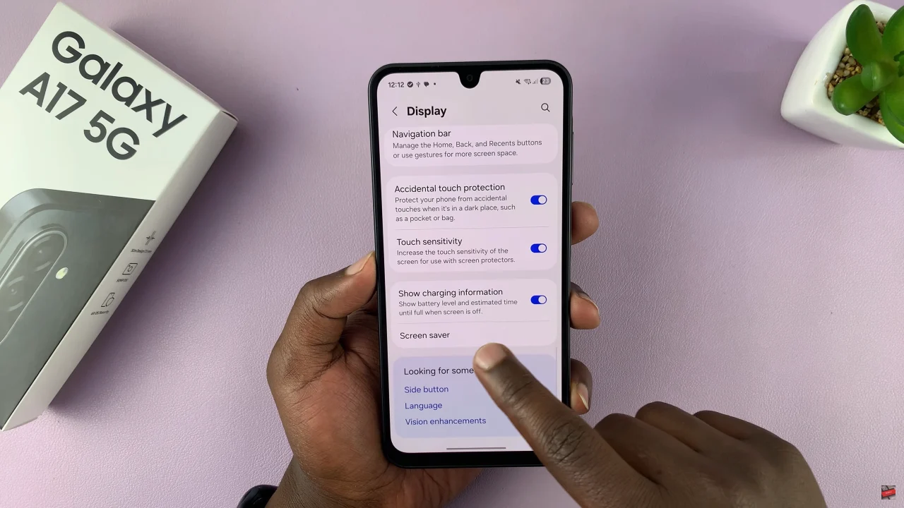 How To Turn Screen Saver ON On Samsung Galaxy A17 5G