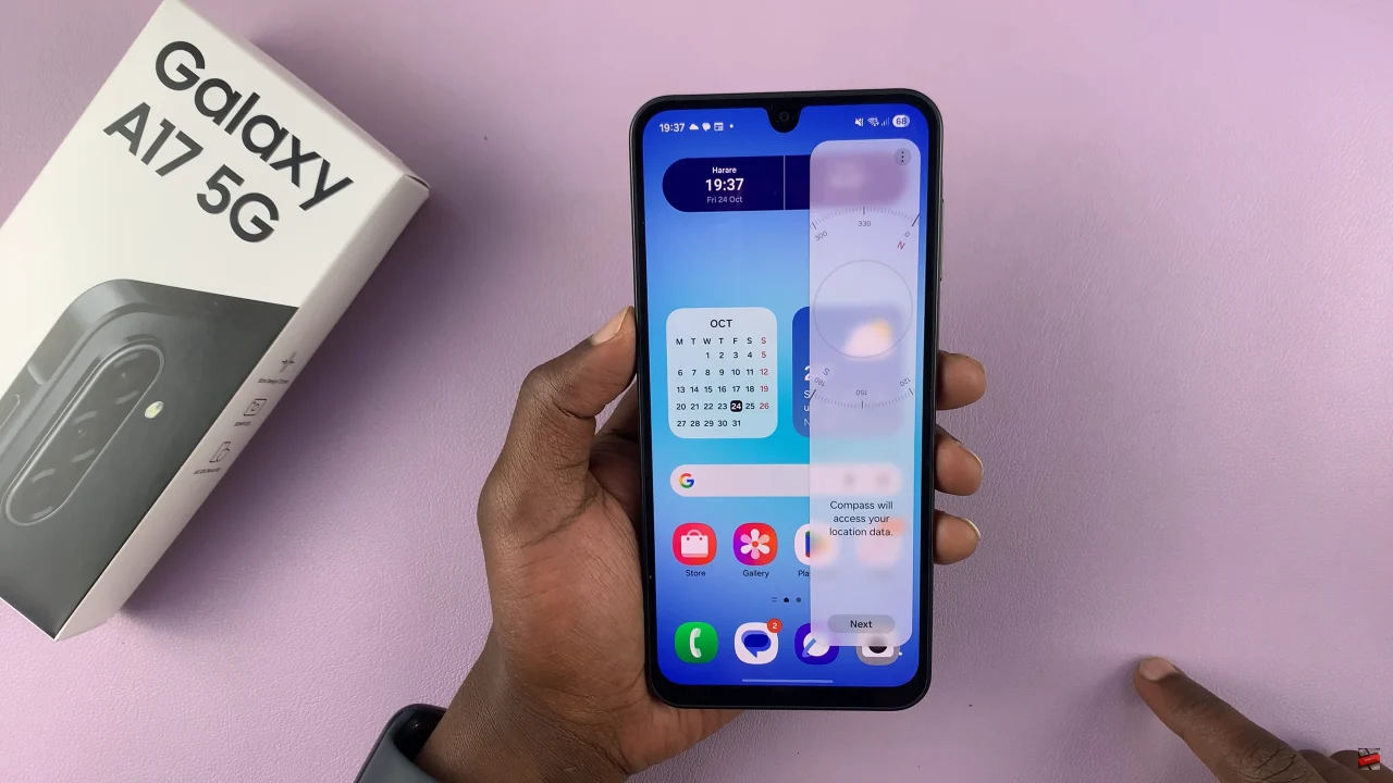 How To Use Built In Compass In Samsung Galaxy A17 5G