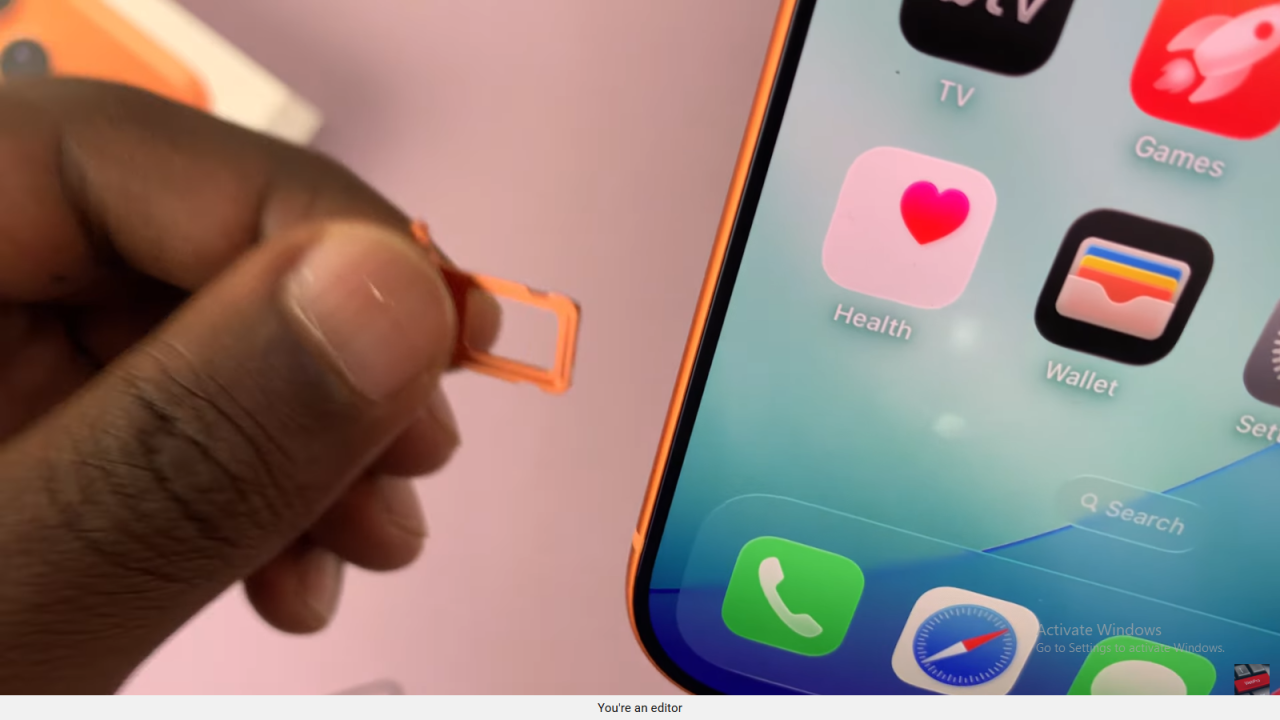 Insert SIM Card In iPhone 17 / 17 Pro