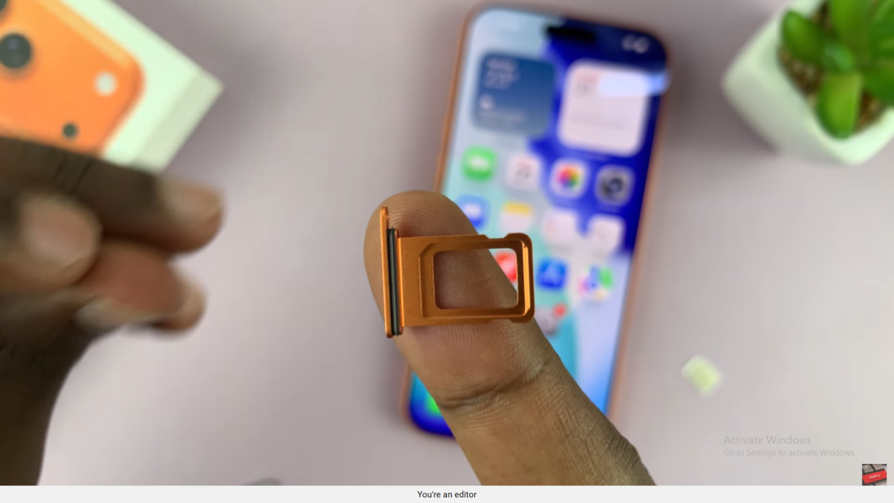 Insert SIM Card In iPhone 17 / 17 Pro