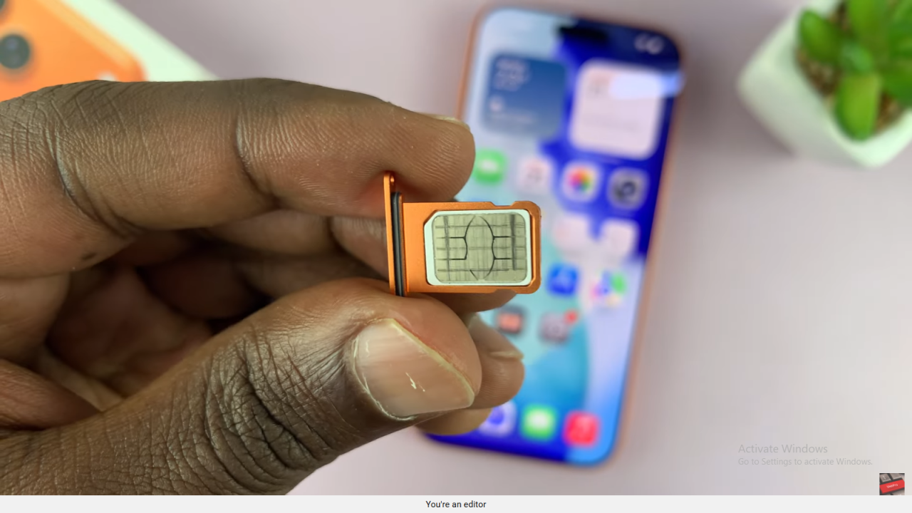 Insert SIM Card In iPhone 17 / 17 Pro
