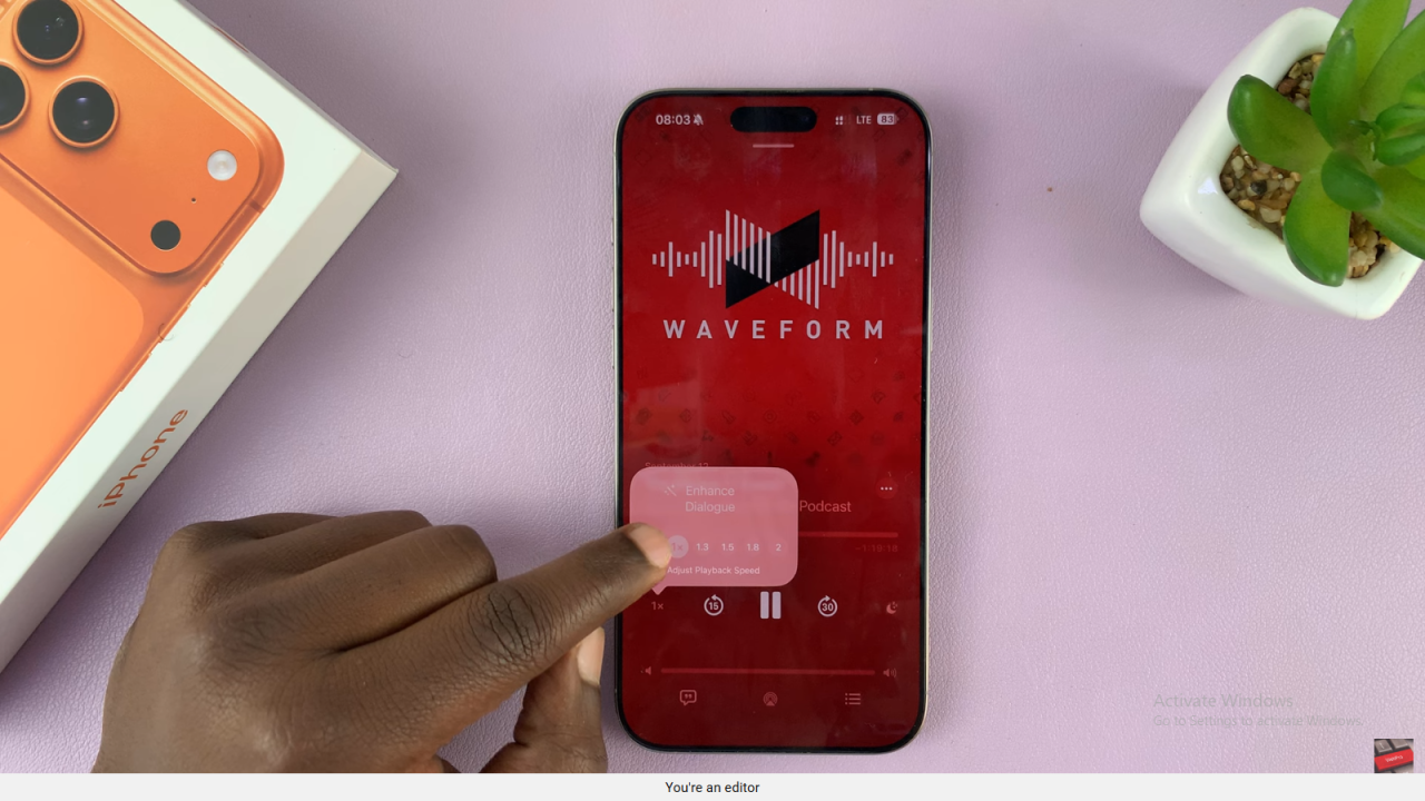 Adjust Podcast Playback Speed On iPhone 17 / 17 Pro