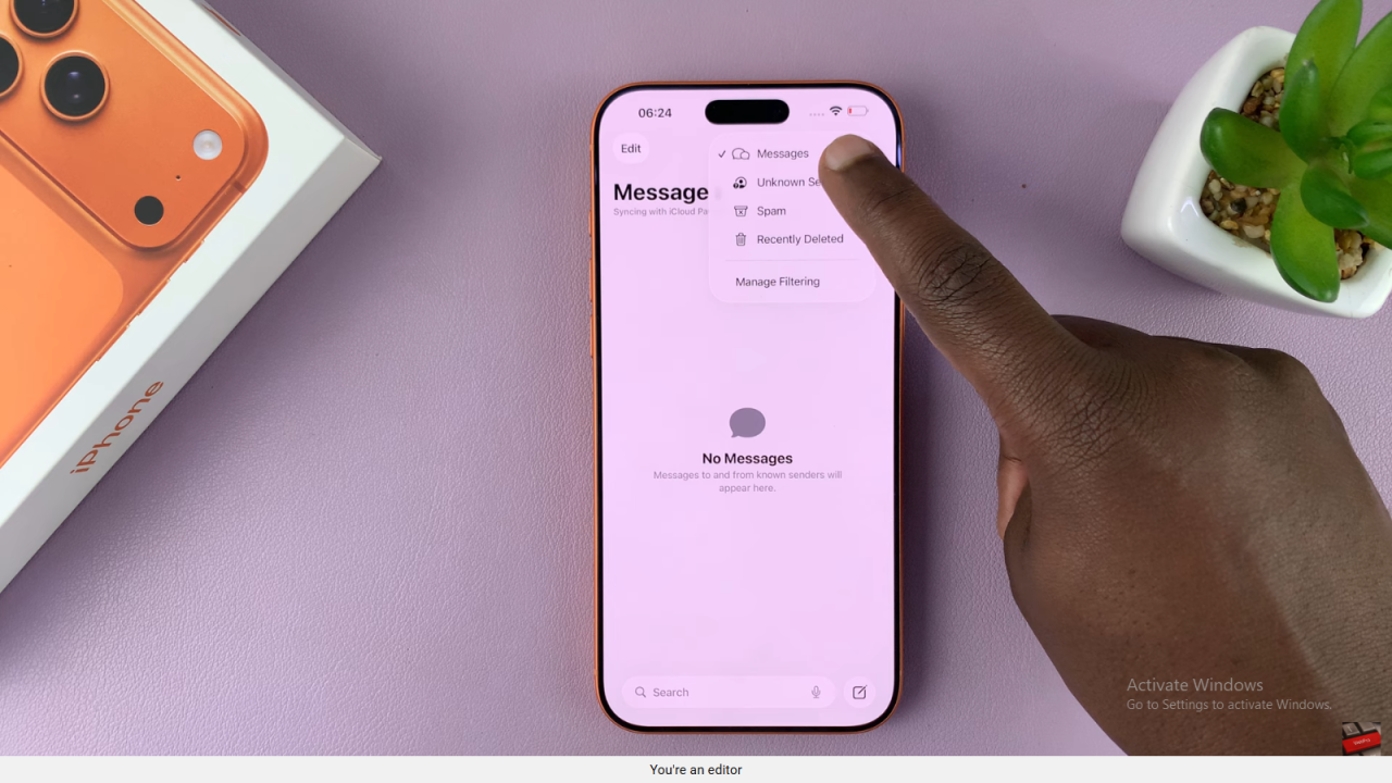 See Messages From Unknown Senders In iPhone 17 / 17 Pro