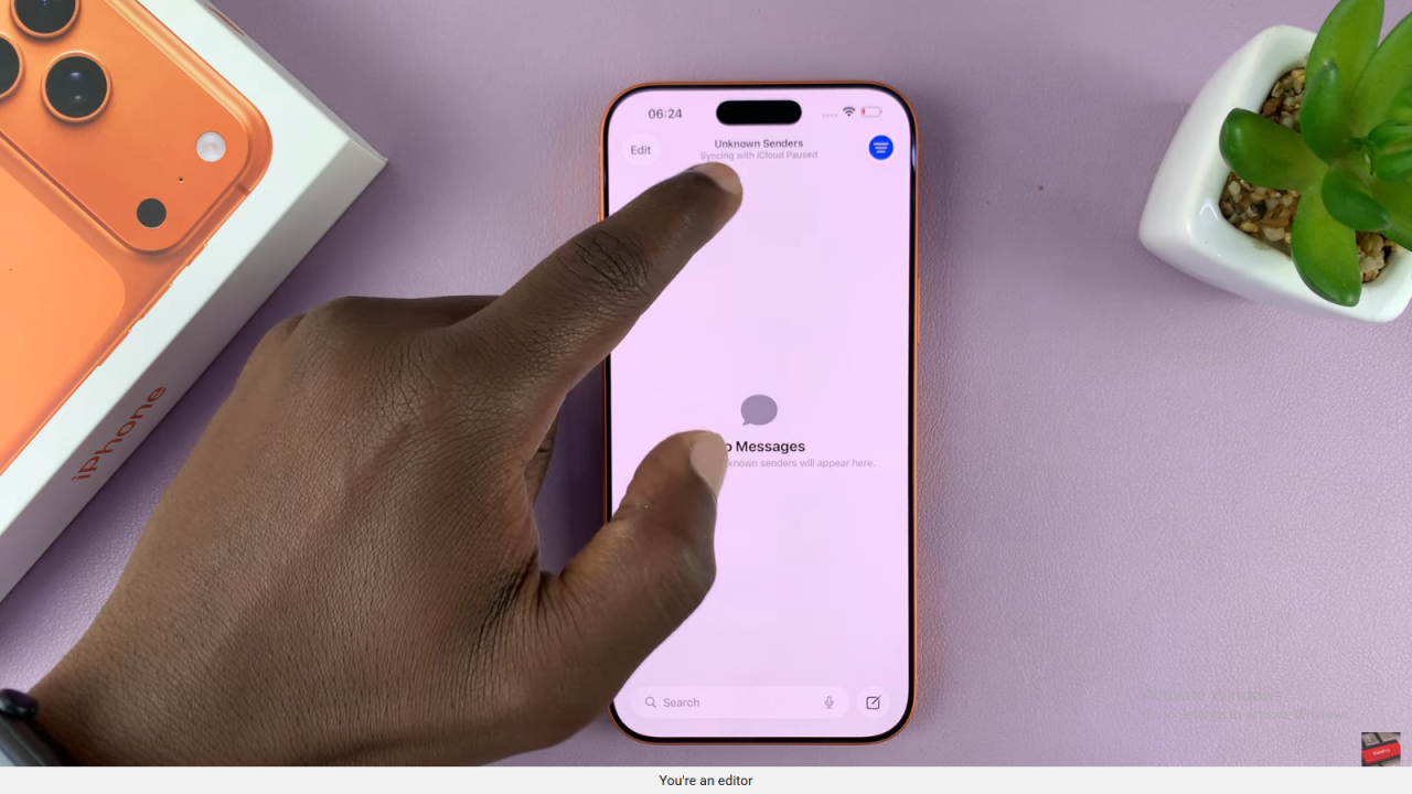 See Messages From Unknown Senders In iPhone 17 / 17 Pro