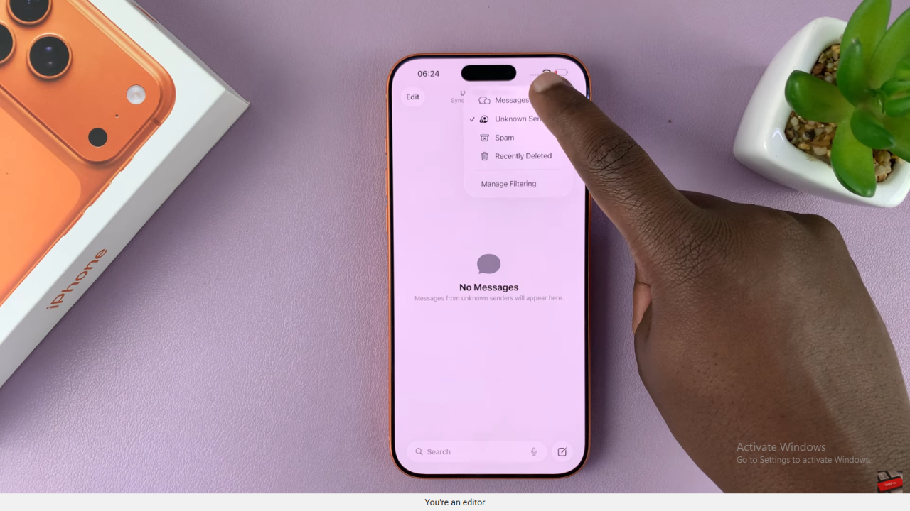 See Messages From Unknown Senders In iPhone 17 / 17 Pro