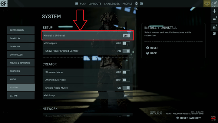 Uninstall Campaign Mode In Battlefield 6