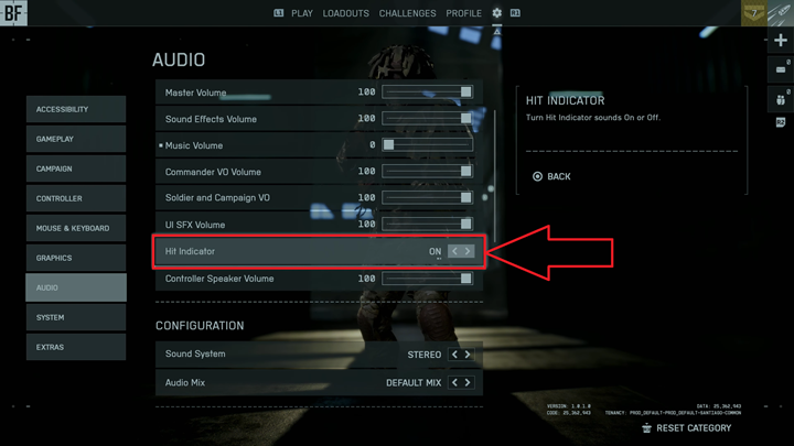Enable Hit Indicator Sounds In Battlefield 6