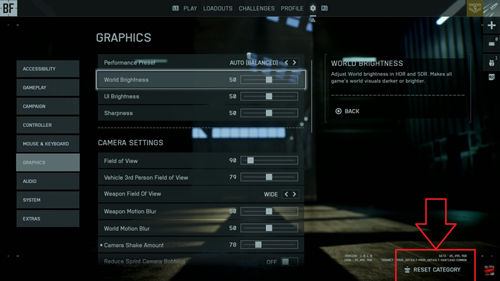 Reset Settings Back To Default In Battlefield 6