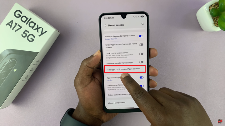 Hide Apps On Samsung Galaxy A17 5G