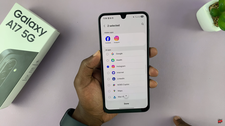 Hide Apps On Samsung Galaxy A17 5G