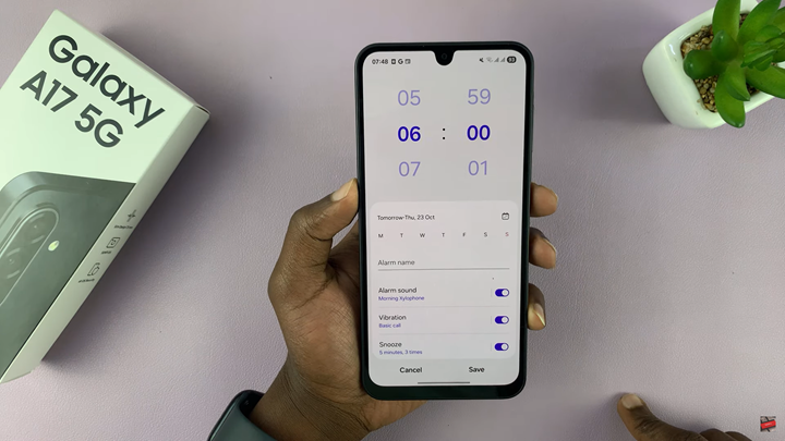 Set an Alarm On Samsung Galaxy A17 5G