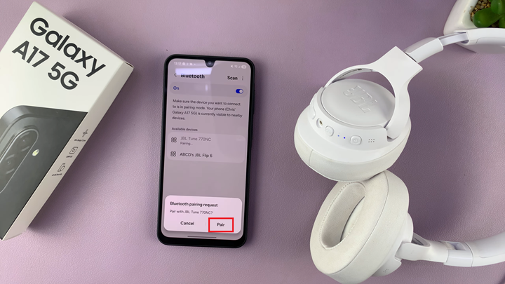 Connect Bluetooth Headphones To Samsung Galaxy A17 5G