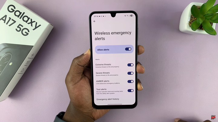 Enable Emergency Alerts On Samsung Galaxy A17 5G