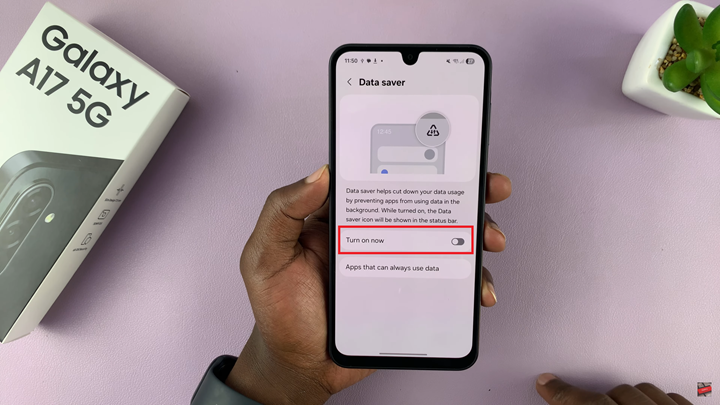 Disable Data Saver On Samsung Galaxy A17