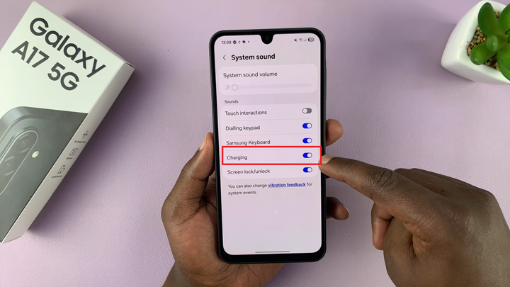 Disable Charging Sound On Samsung Galaxy A17