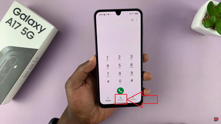 Delete Call History On Samsung Galaxy A17 5G