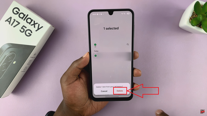 Delete Call History On Samsung Galaxy A17 5G