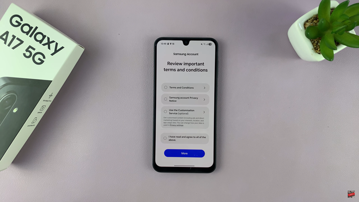 Add Samsung Account To Samsung Galaxy A17 5G