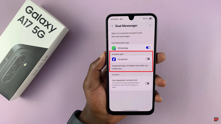 Clone Apps On Samsung Galaxy A17 5G