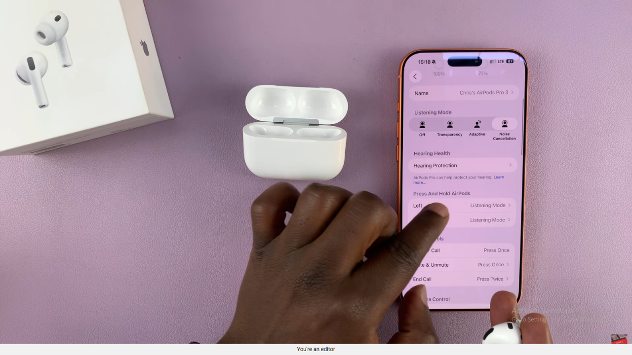 Switch Between ALL Listening Modes On Airpods Pro 3