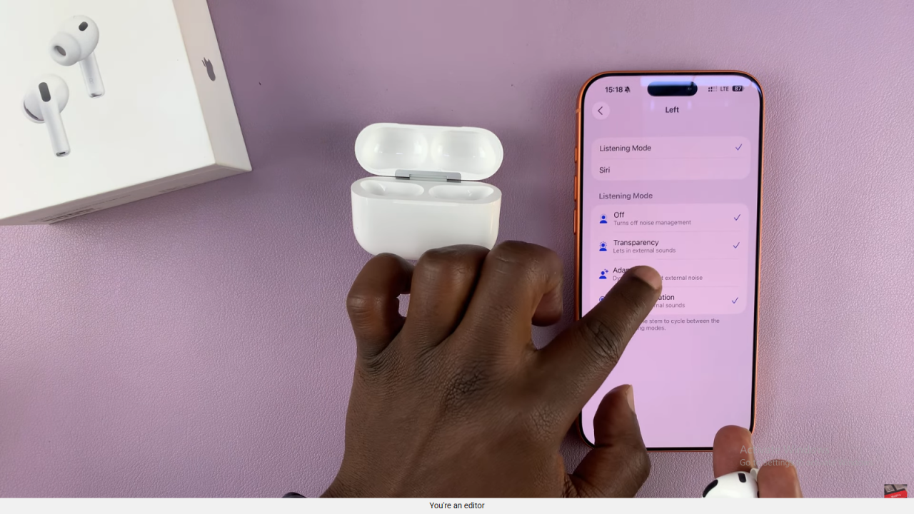 Switch Between ALL Listening Modes On Airpods Pro 3