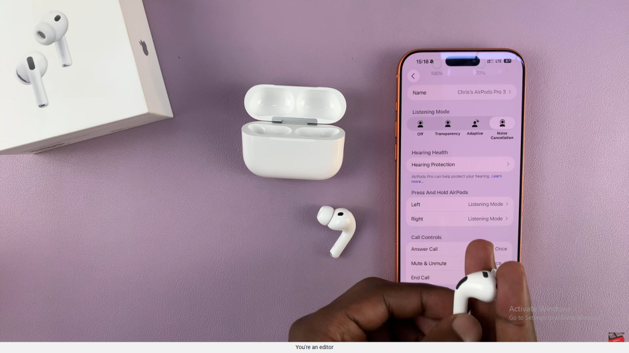 Switch Between ALL Listening Modes On Airpods Pro 3