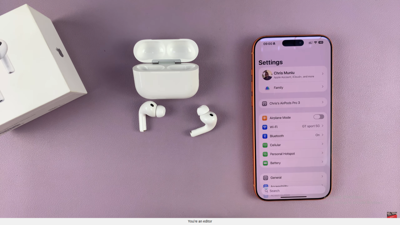 Turn Loud Sound Reduction ON / OFF On Airpods Pro 3