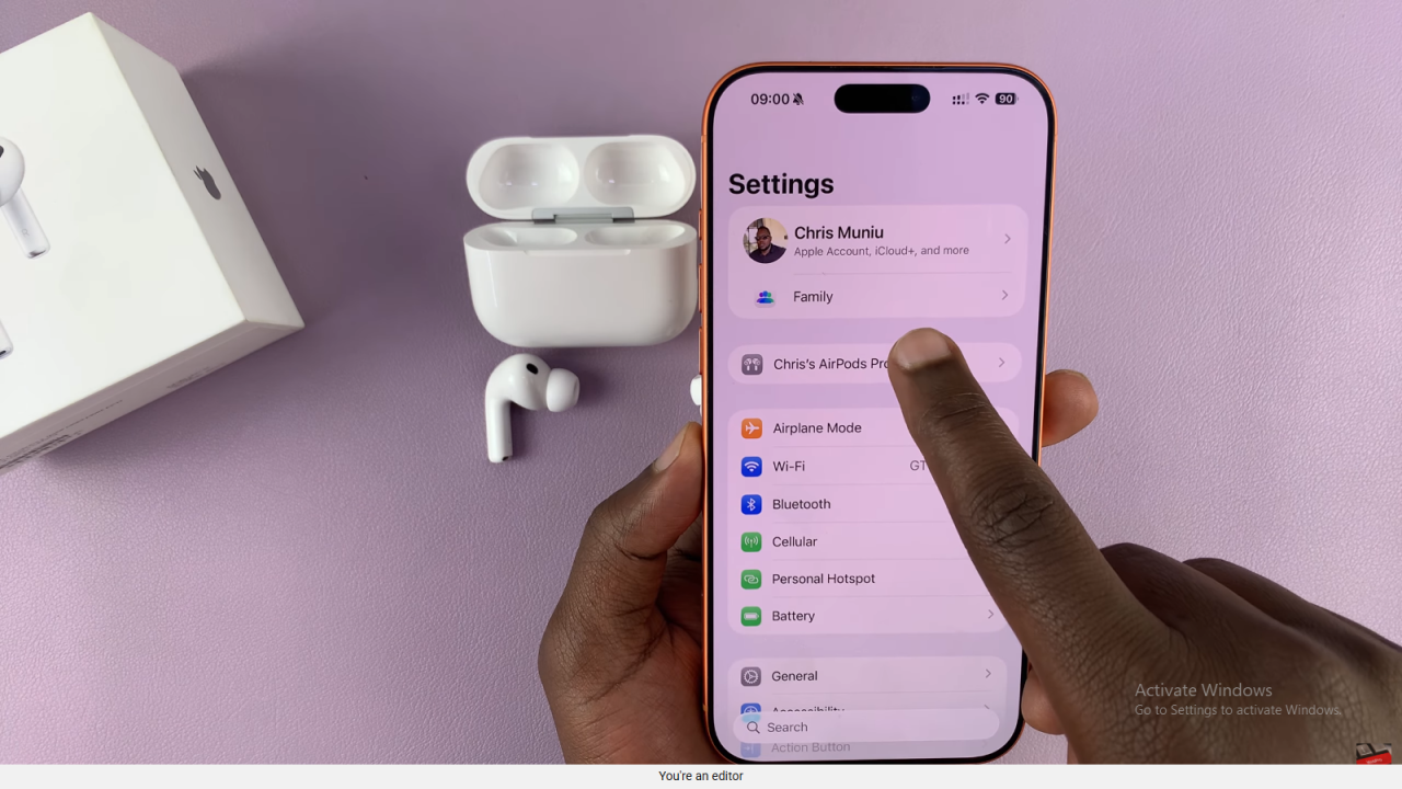 Turn Loud Sound Reduction ON / OFF On Airpods Pro 3
