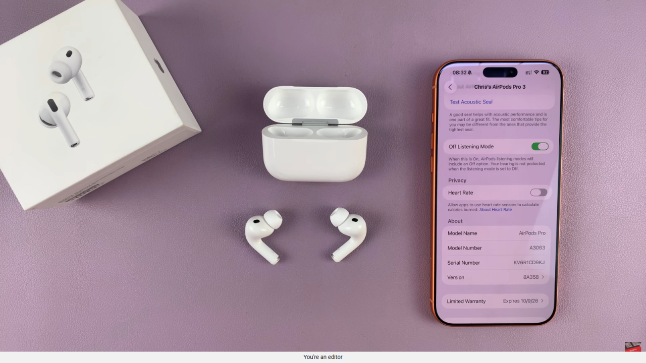 Disable Heart Rate Sensor On Airpods 3