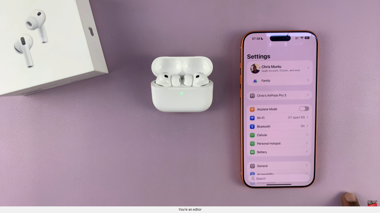 Disable Camera Control On Airpods Pro 3